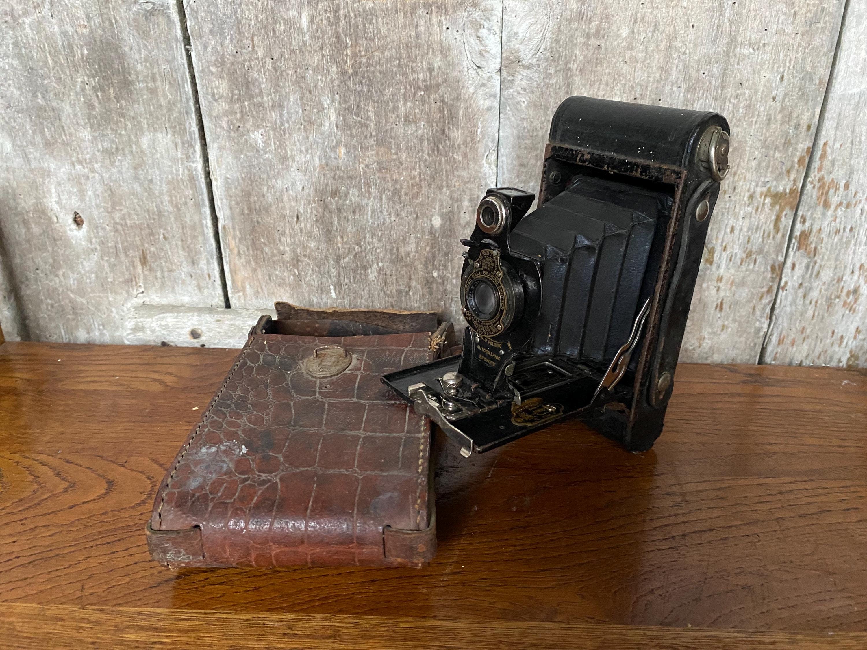 USコダック　No.2 folding autographic brownie コダック No. 2 折りたたみ式オートグラフィックブラウニー カメラ