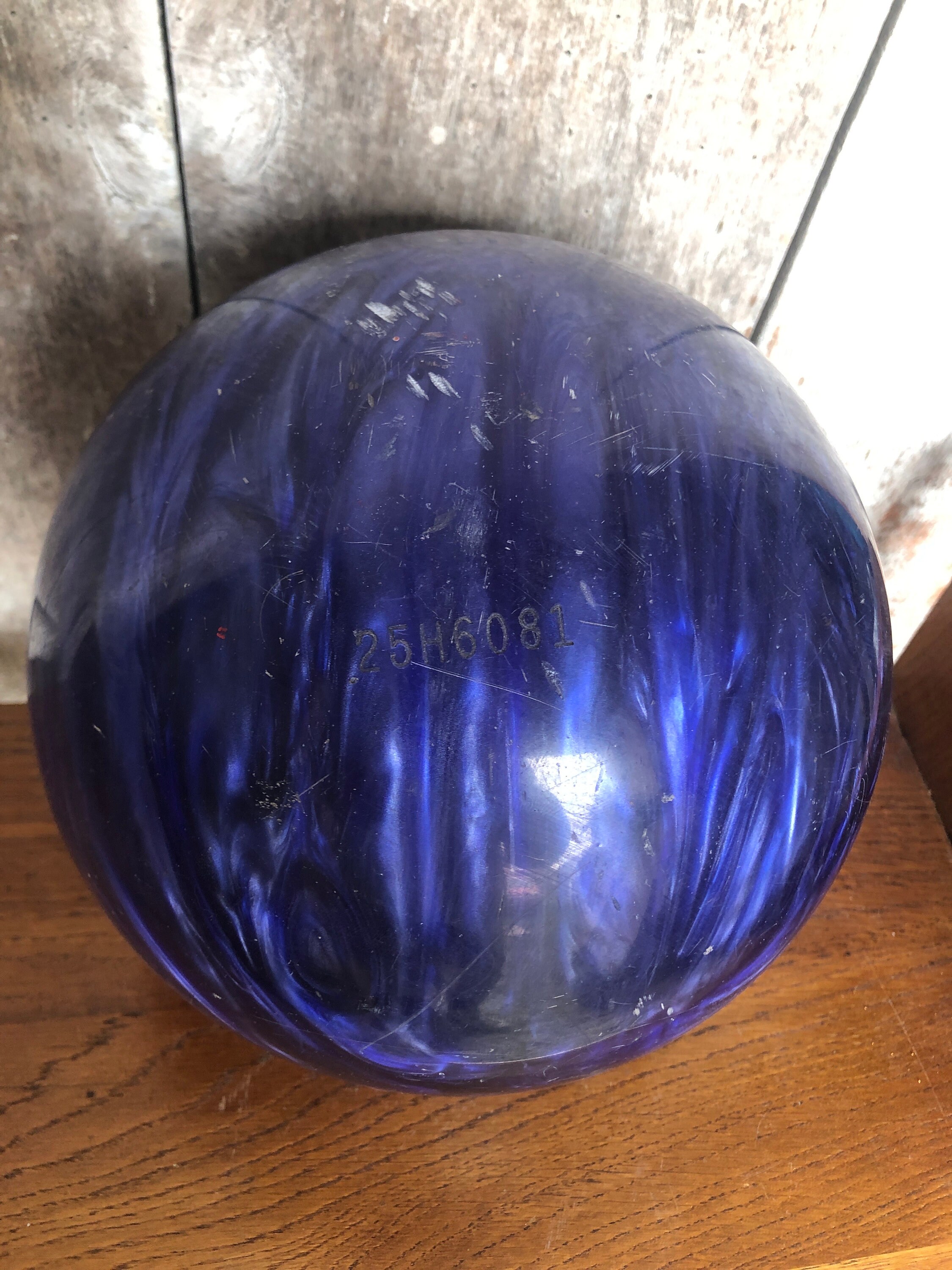 Boule De Bowling Ebonite Maxim Bleue 6kg - Avec Sac - Vintage 73 JAN