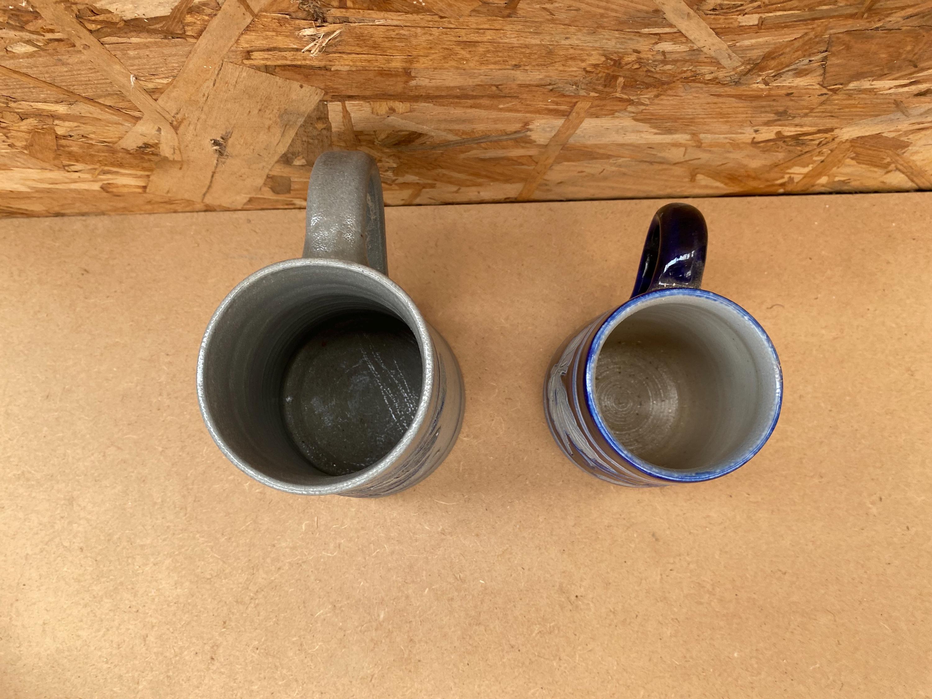 Chope à bière en grès au sel d'Alsace Antoine Krummeich Betschdorf - Arts de la table