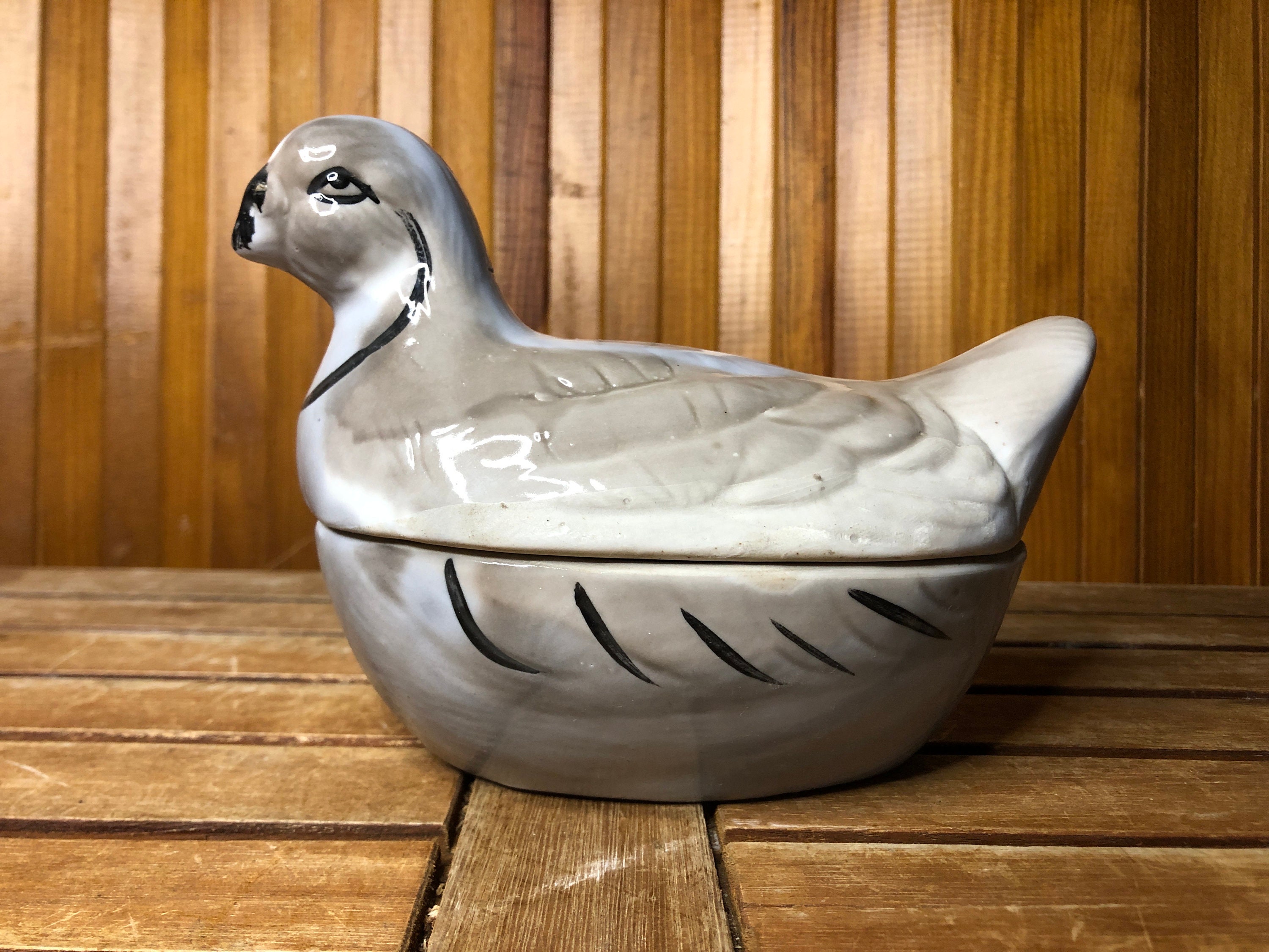 アンティーク ヴィンテージ 陶器 鳩型テリーヌ #A522 - Etsy 日本