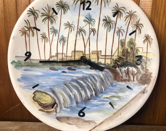2 assiettes plates demi porcelaine KG Lunéville Art Nouveau France Pop Art N136