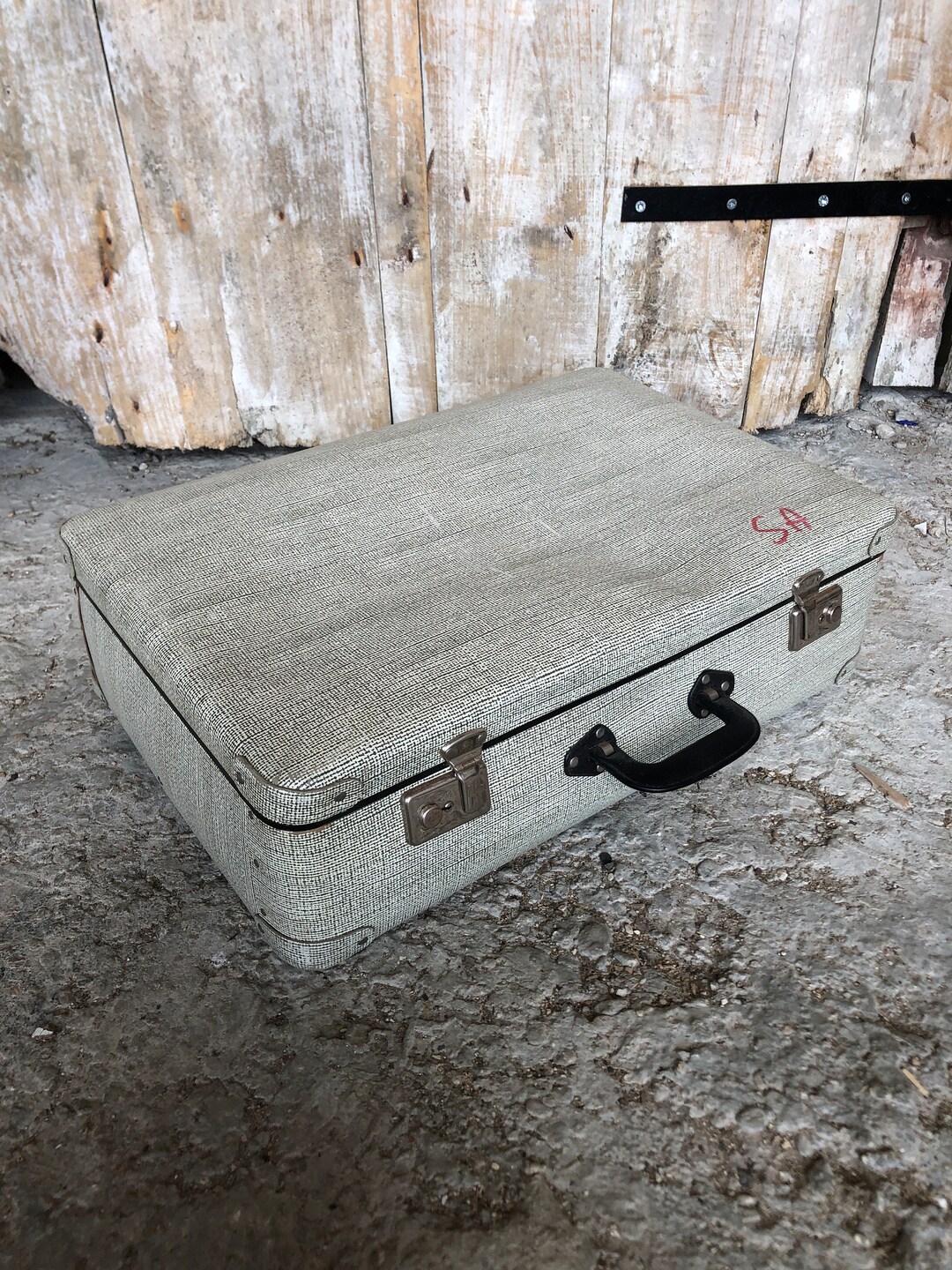 Fermoir De Valise Ancienne - Alliage Chrome - Vintage Made In France - Années 70