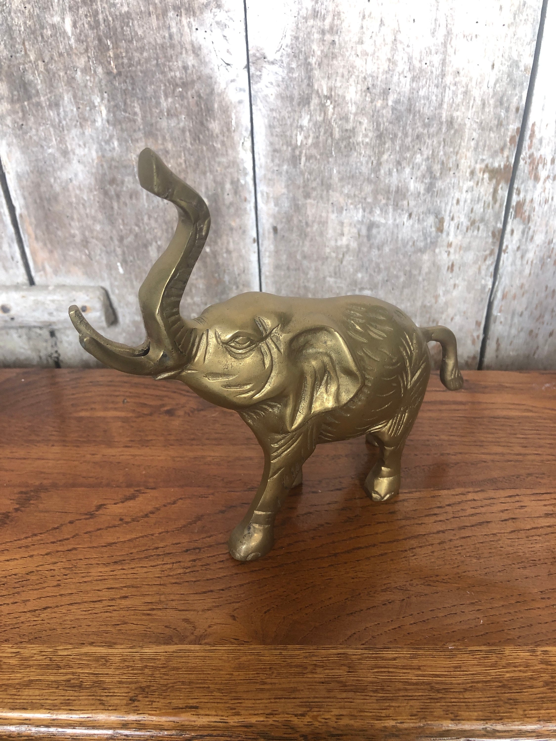 古い真鍮の象の彫刻ヴィンテージ文鎮 #A861 - Etsy 日本