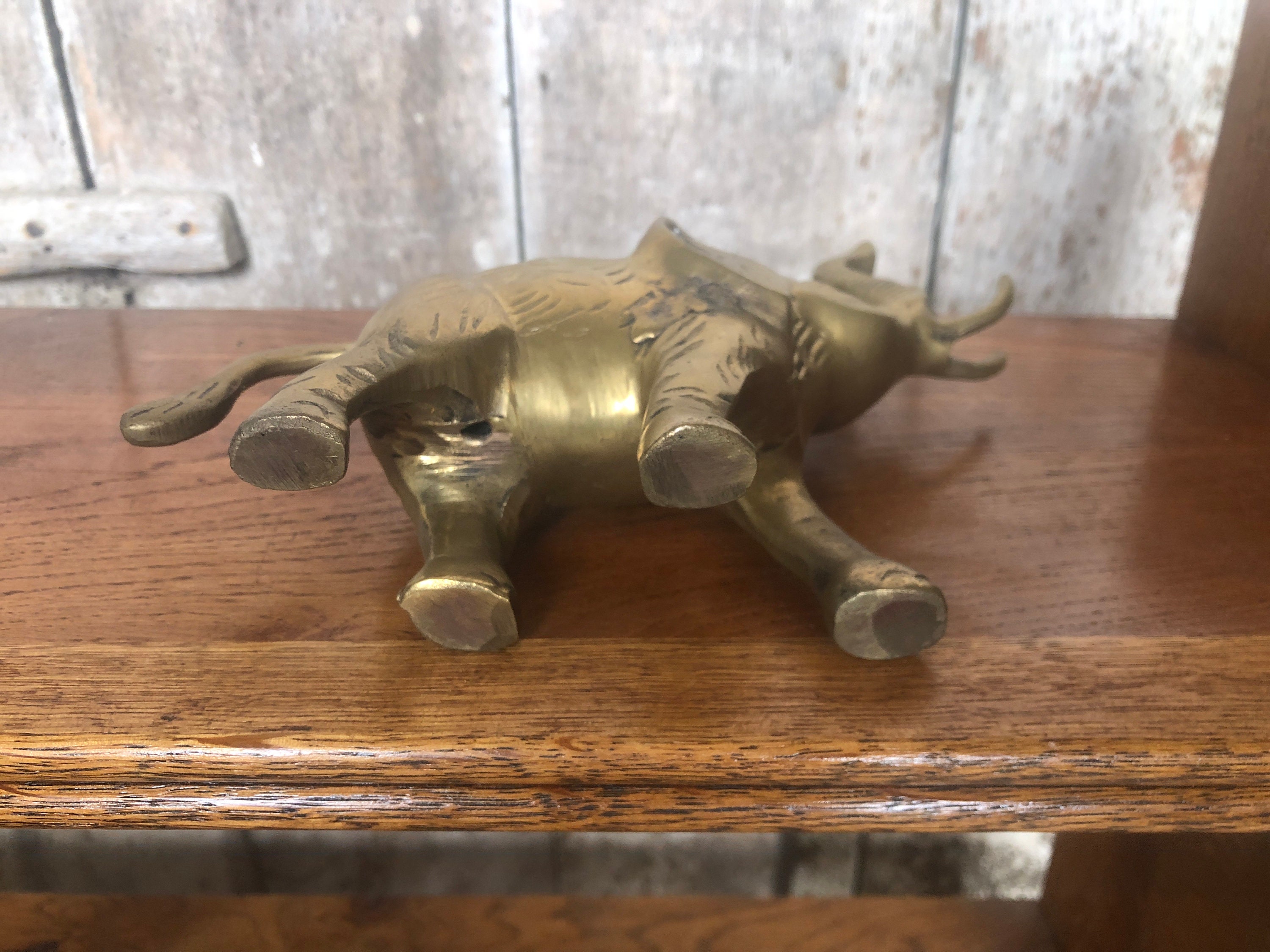 古い真鍮の象の彫刻ヴィンテージ文鎮 #A861 - Etsy 日本