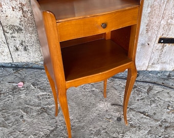 アンティーク ルイ15世様式 ベッドサイドテーブル 引き出し付き ヴィンテージケース付き #D946