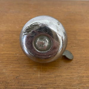 Antique Chrome Metal Vintage Bicycle Bell #C437