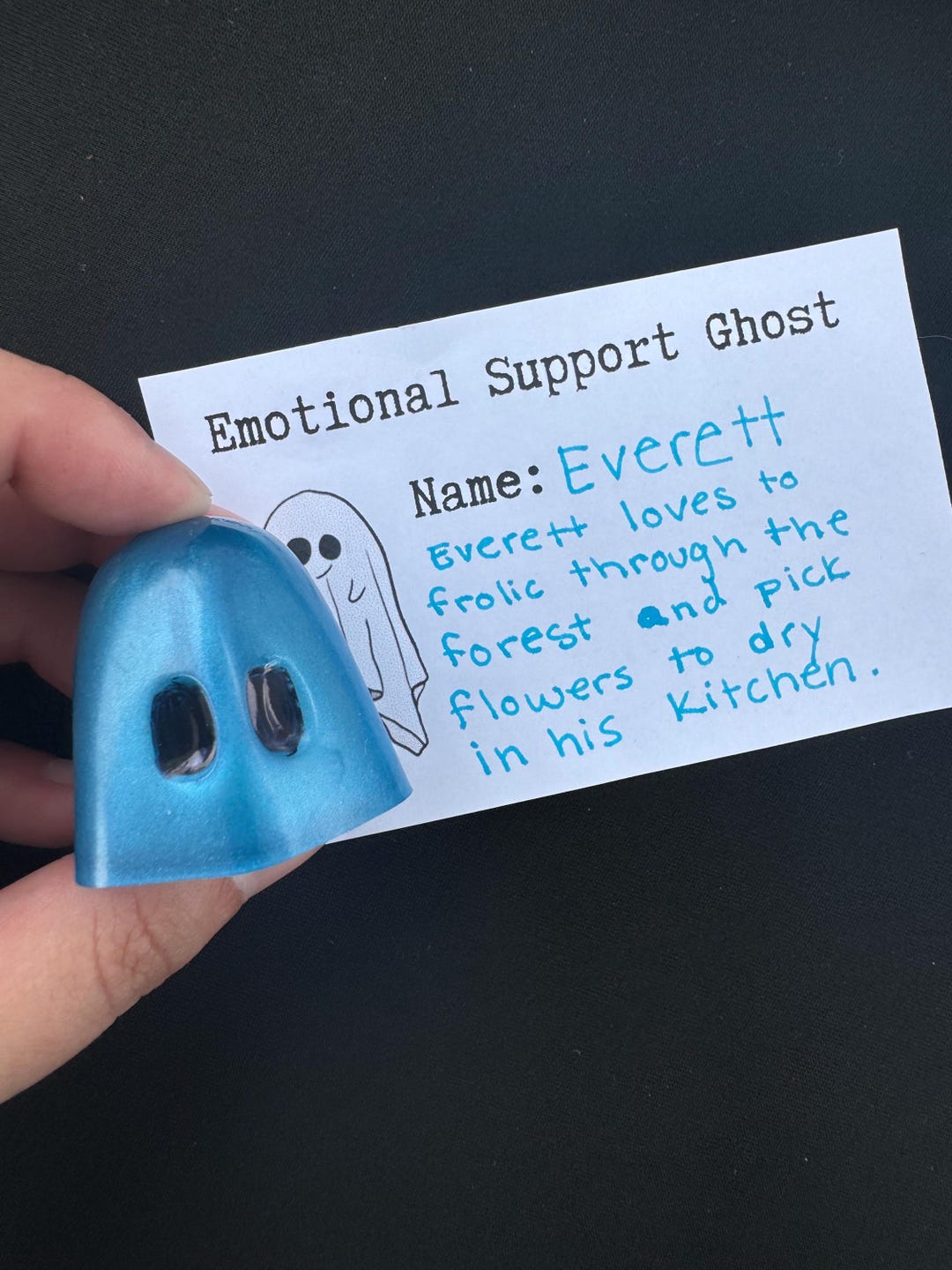 Everett the Emotional Support Ghost - Etsy