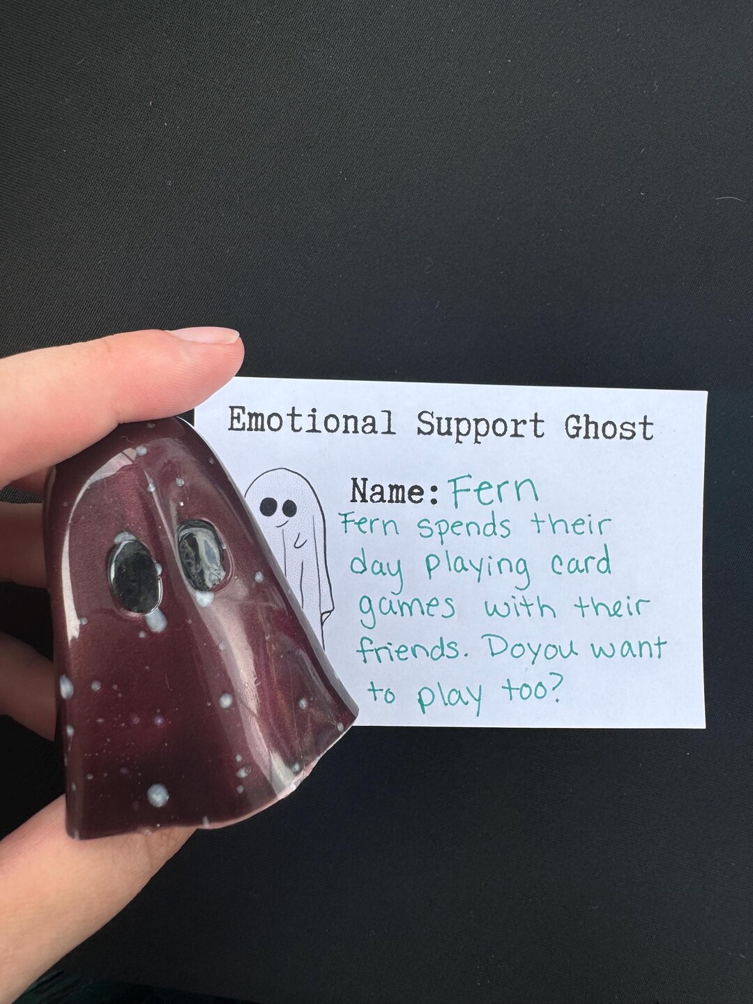 Fern the Emotional Support Ghost - Etsy