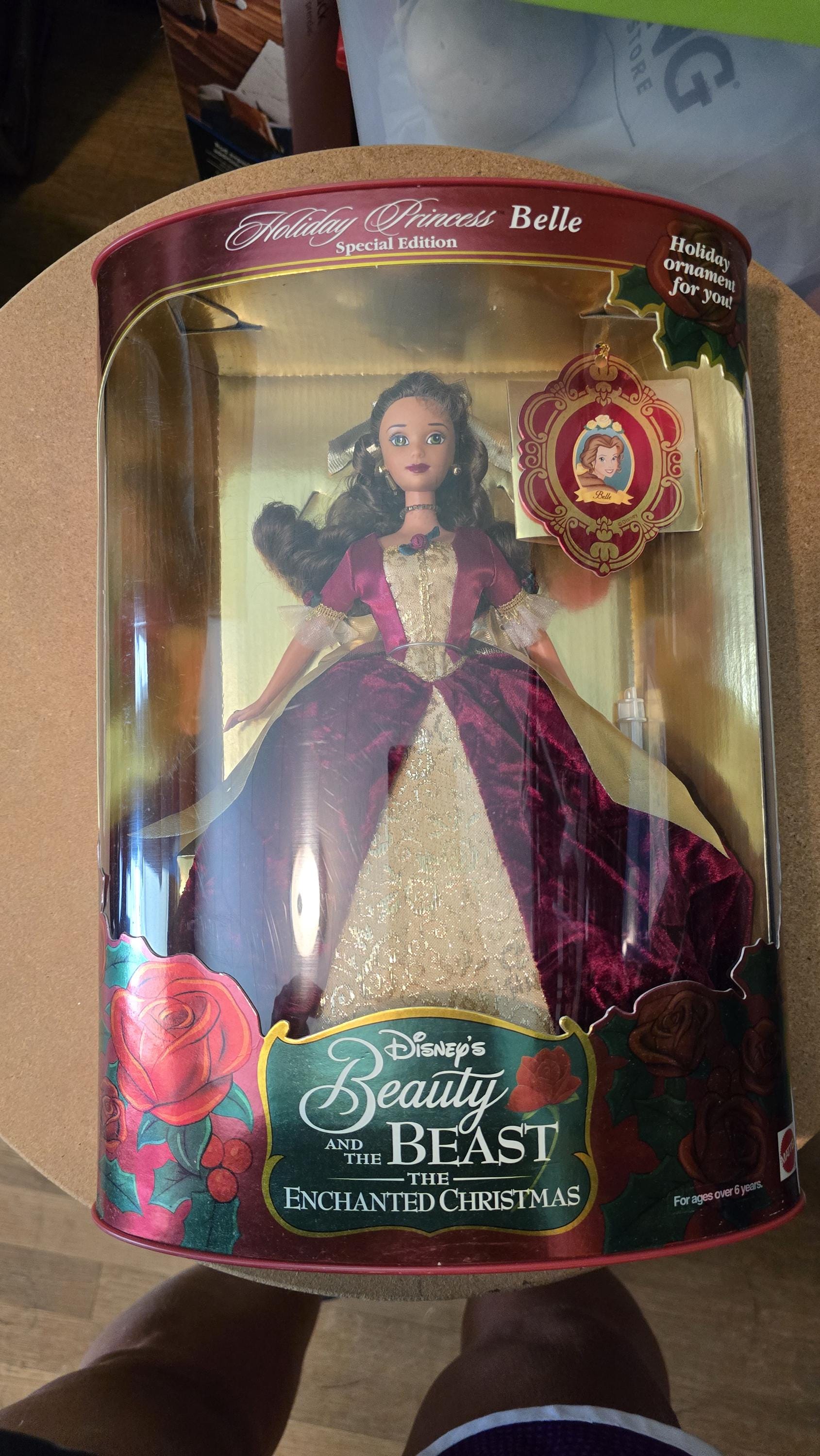 Vintage Rare 1997 Holiday Princess Belle Beauty & the Beast