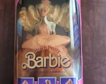 Peach Barbie - Etsy