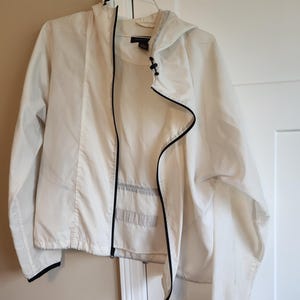 Size M White Banana Republic Light weight Rain Jacket