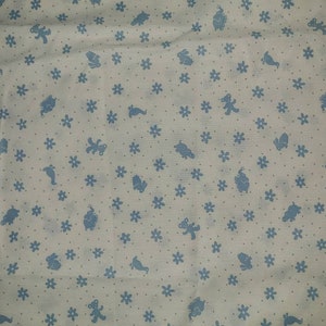 Vintage Rare cotton material 44 in wide 1 yd 44 in long