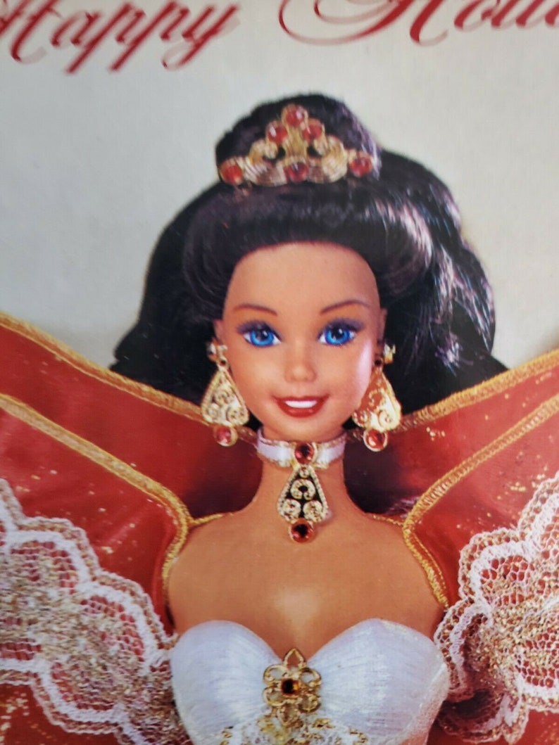 RARE Misprint 1997 Holiday Barbie New in Box..doll Has Green - Etsy UK