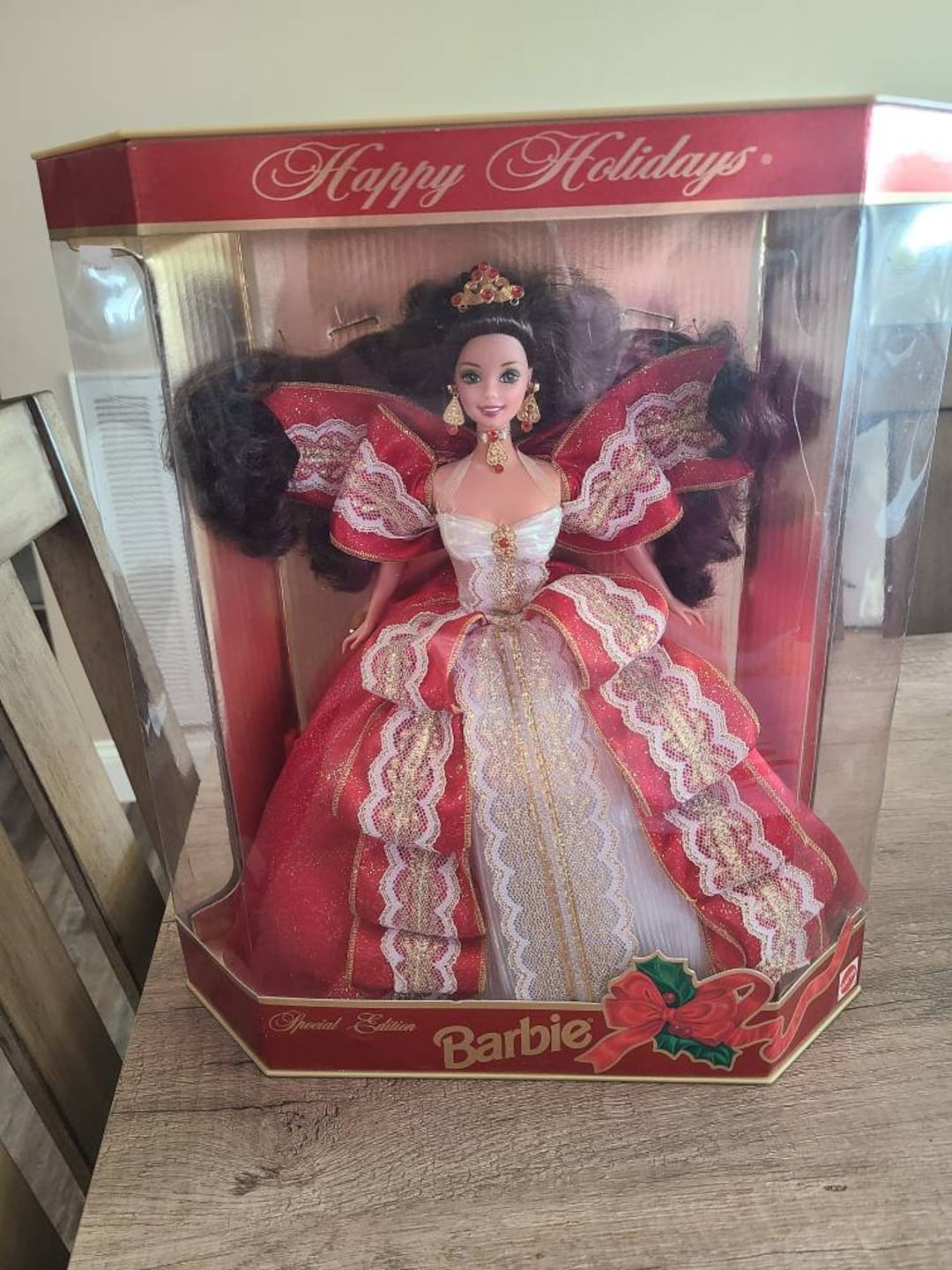RARE Misprint 1997 Holiday Barbie New in Damaged Box..doll Has Green Eyes, Box Has Blue - Etsy