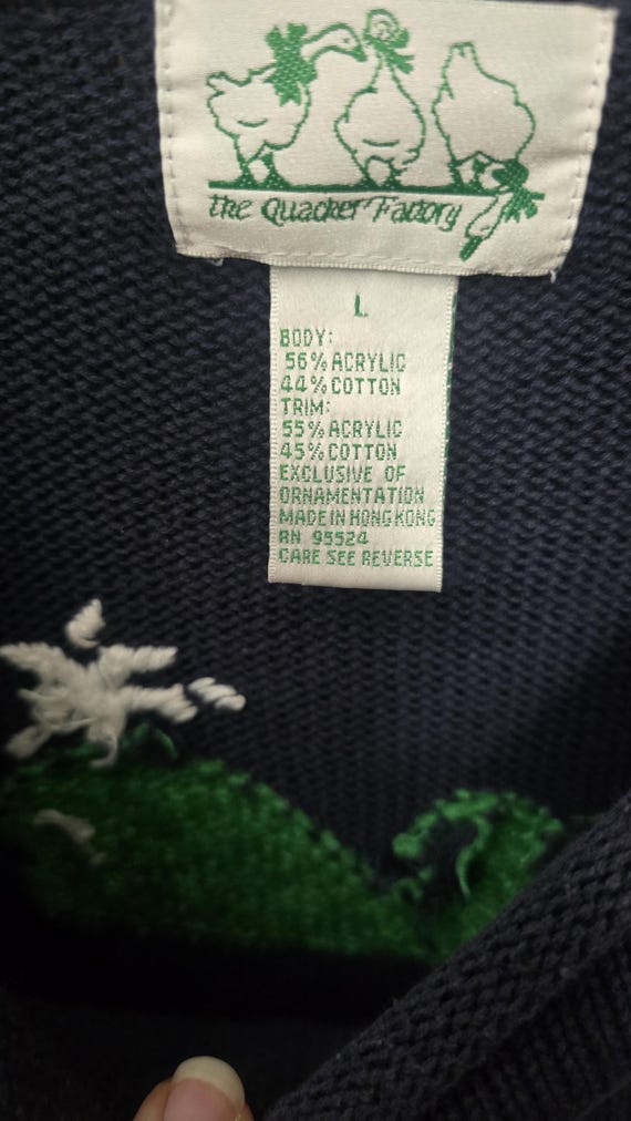 The Quacker Factory Size Large Whale Sweater - image 2