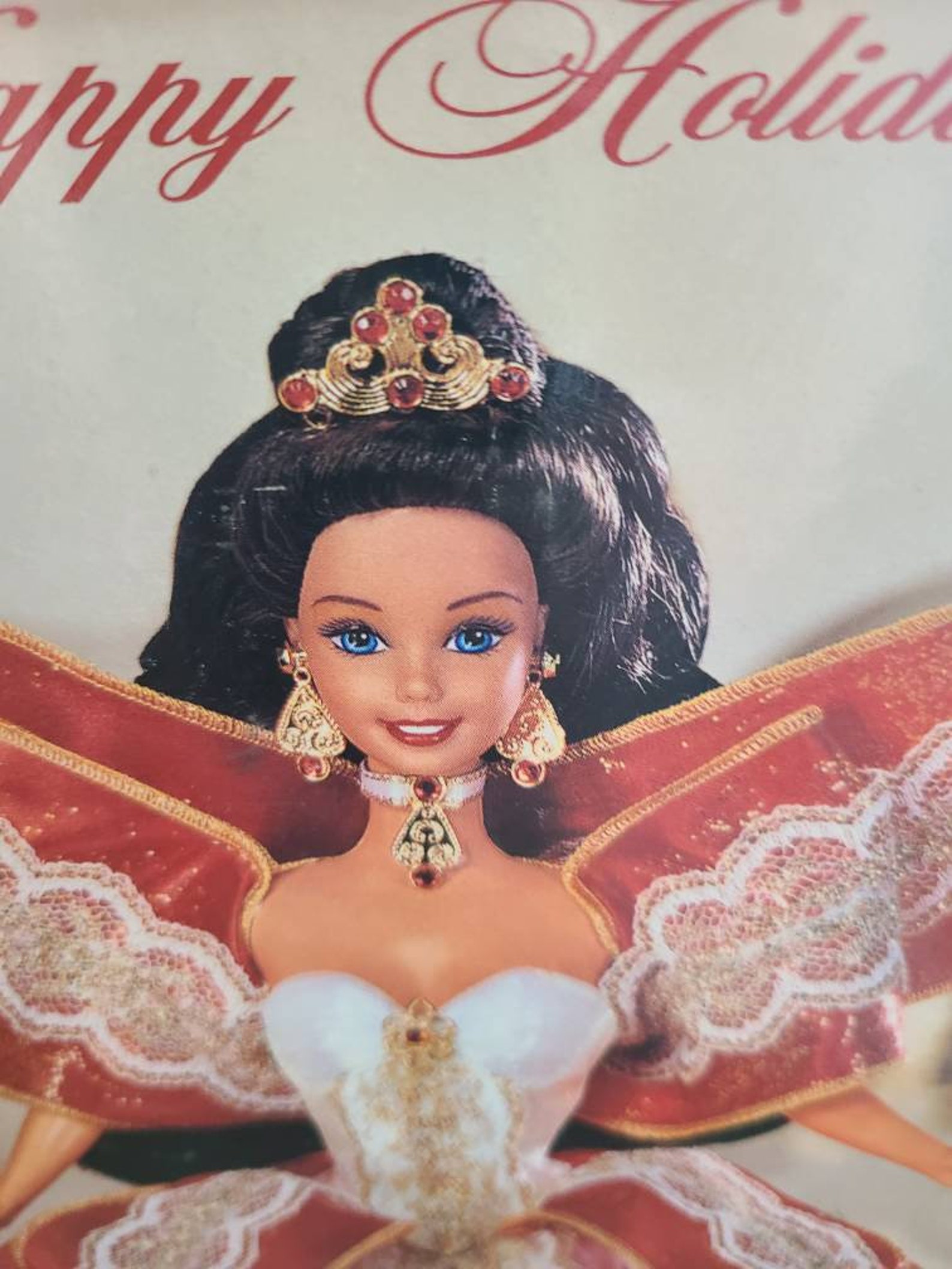 RARE Misprint 1997 Holiday Barbie New in Damaged Box..doll Has Etsy