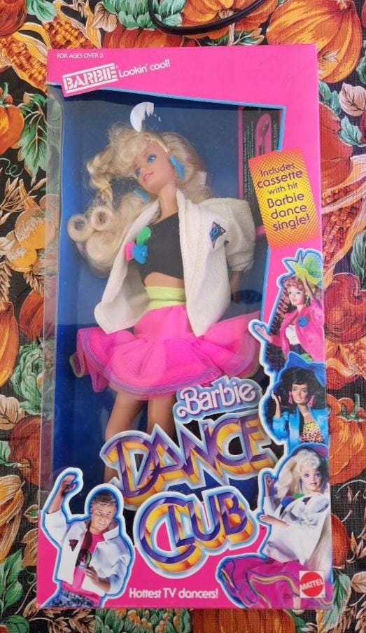 ヴィンテージ レア 1989年 ダンスクラブ バービー人形 マテル社製 新品