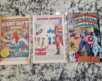 3 Vintage Comics von Captain America