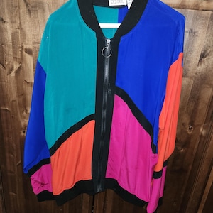 Vintage Silk Jacket Size L