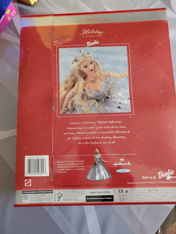 2001 holiday celebration barbie value