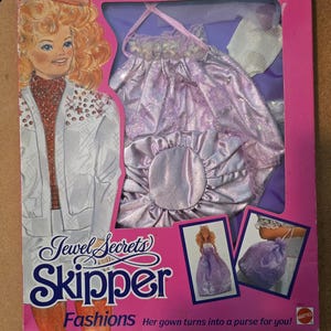 Vintage Rare 1986 Jewel Secrets Skipper Fashions NIB by Mattel w/Island Secrets Storybook Inside