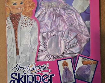vintage Rare 1986 Jewel Secrets Skipper Fashions NIB par Mattel avec Island Secrets Storybook Inside