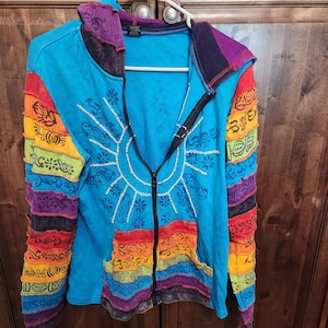 Vintage Blue Lightweight Jacket Size XL