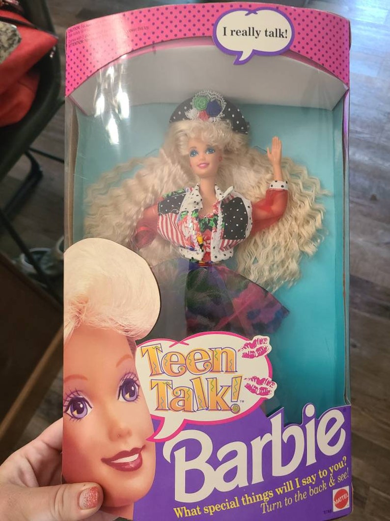 Vintage 1991 Teen Talk Barbie New in box | Etsy