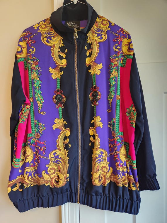 Silver Threads Polyester size 1X Jacket w/shoulde… - image 1