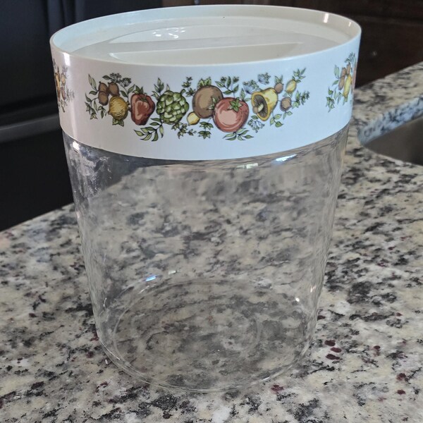 Vintage Pyrex Glass Container/Cannister Spice of Life