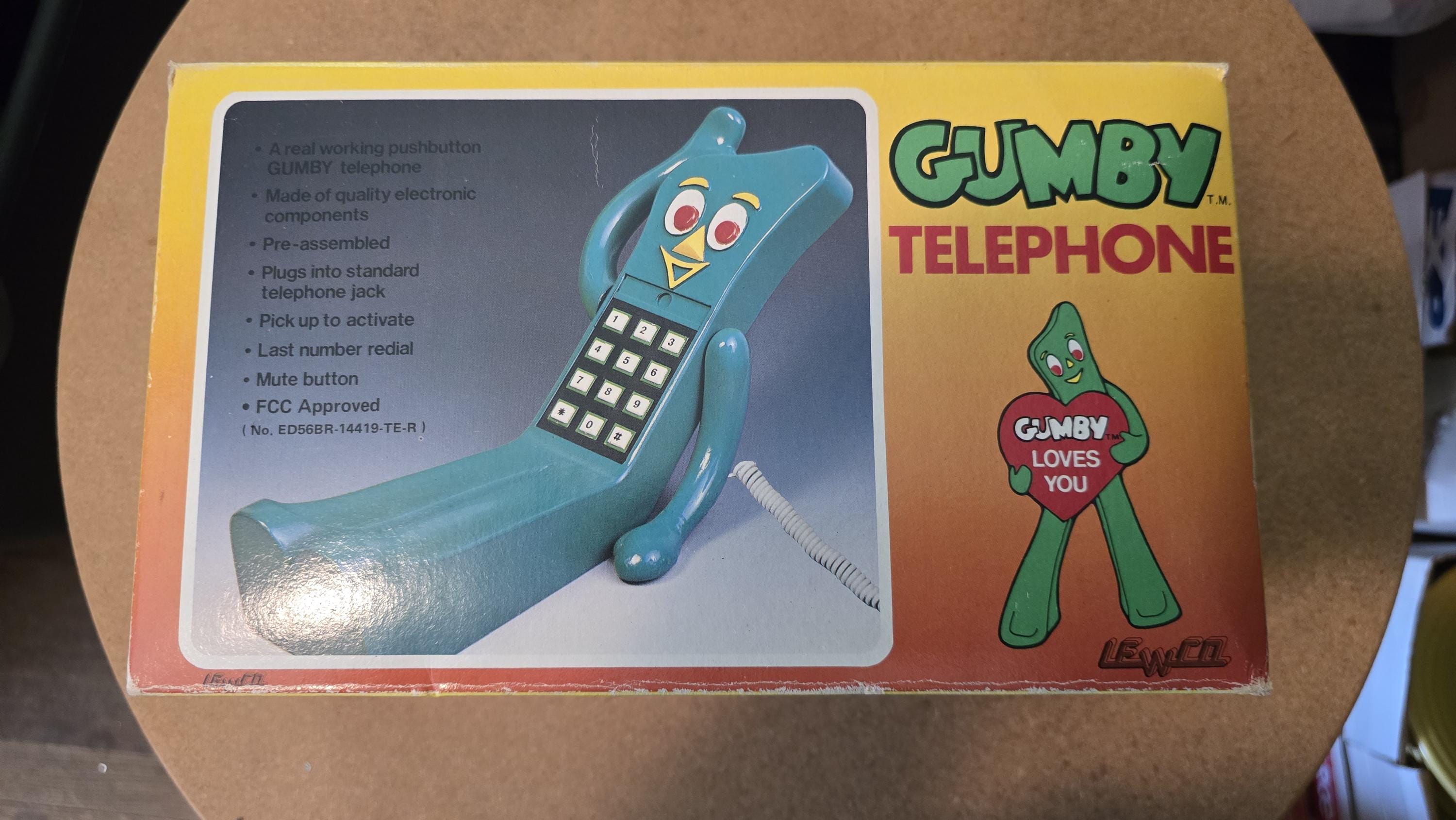 Vintage Rare 1985 Gumby Telephone in Box by Prema Toys Co - Etsy