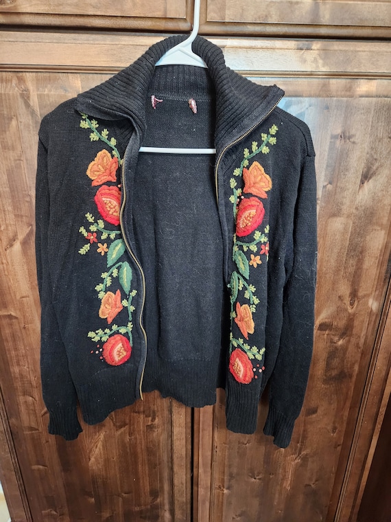 Vintage crochet pattern sweater