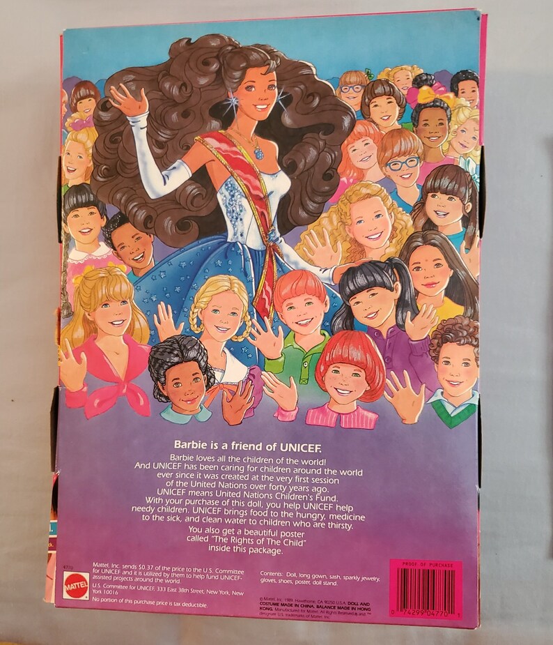 unicef barbie 1989