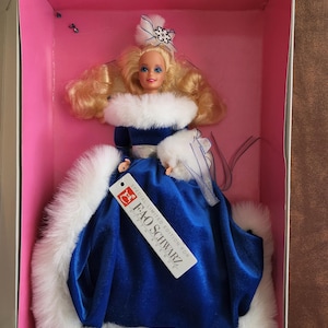 Vintage Rare 1990 Winter Fantasy Barbie Doll NIB by Mattel Special Limited Ed FAO Schwarz