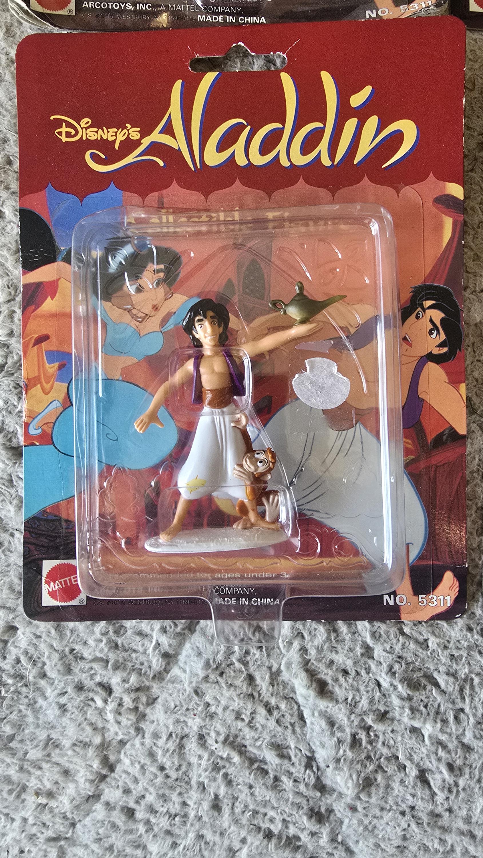 ディズニー・アラジン Vintage 1990s Complete Set 6 Disney Aladdin Figurines NIB - Etsy