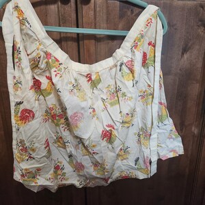 Vintage Rooster Tie back Apron