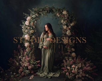 Maternity Digital Backdrop, pregnancy scene background ,Digital composition, backdrop, pregnant background scenery, floral background