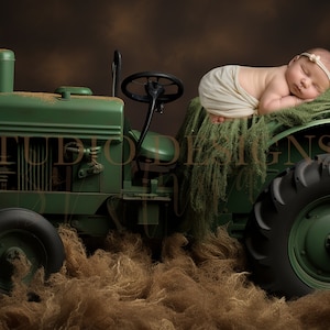 Farm Tractor newborn Digital Backdrop , Newborn Digital Photo Prop, farmer baby Digital composite, instant download, farm boy, vehicle