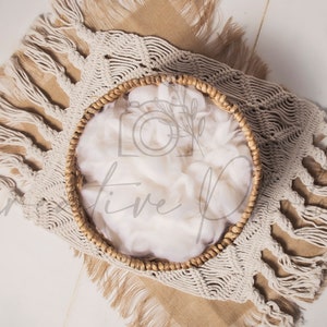 Boho Newborn Digital Background Minimal baby digital backdrop Simple Composition, minimalistic photography overlay, neutral texture basket