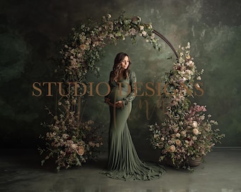 Maternity Digital Backdrop, pregnancy scene background ,Digital composition, backdrop, pregnant background scenery, floral background