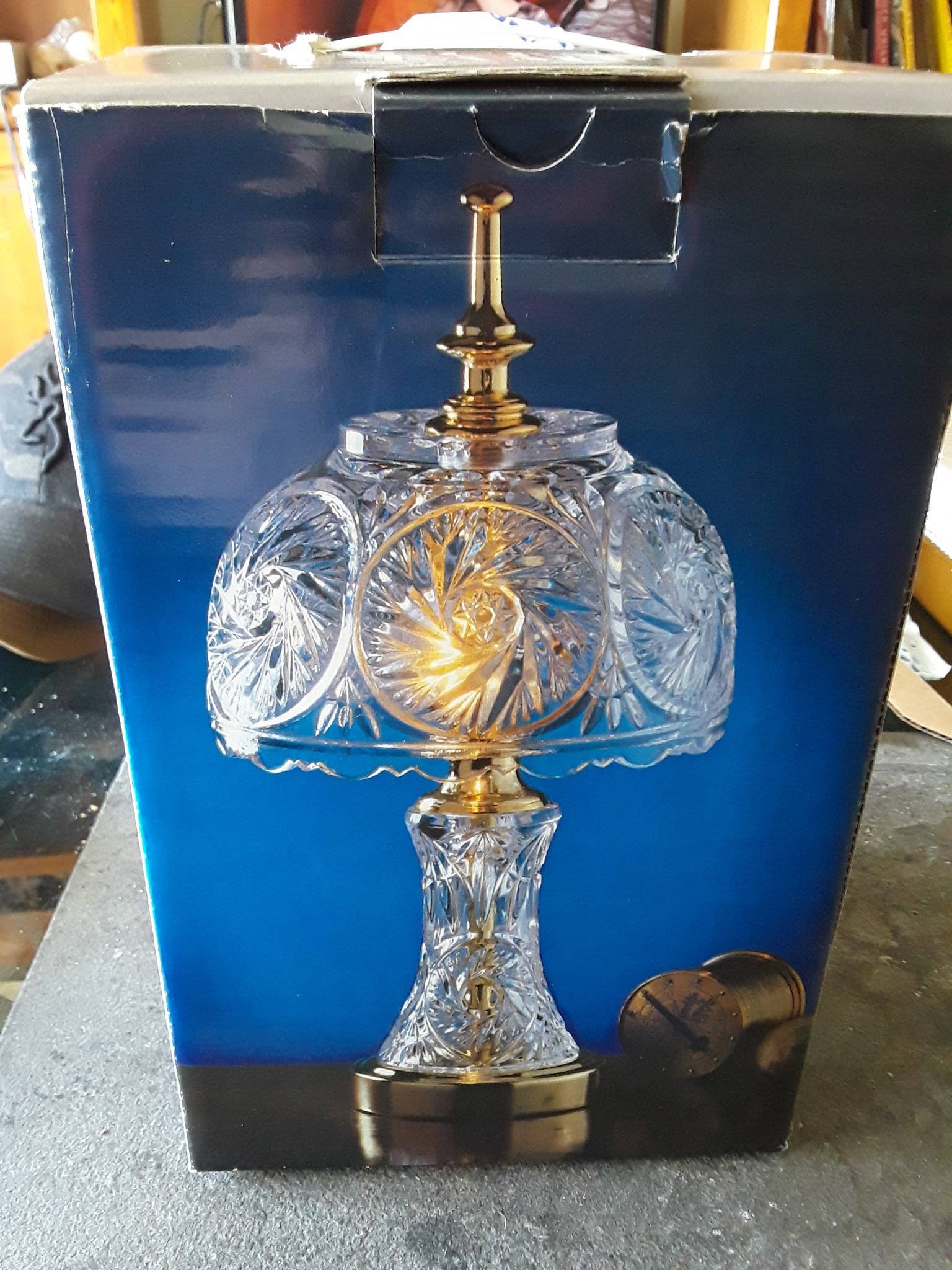 Crystal Clear Industries lamp. 24 full lead crystal. 13 Etsy