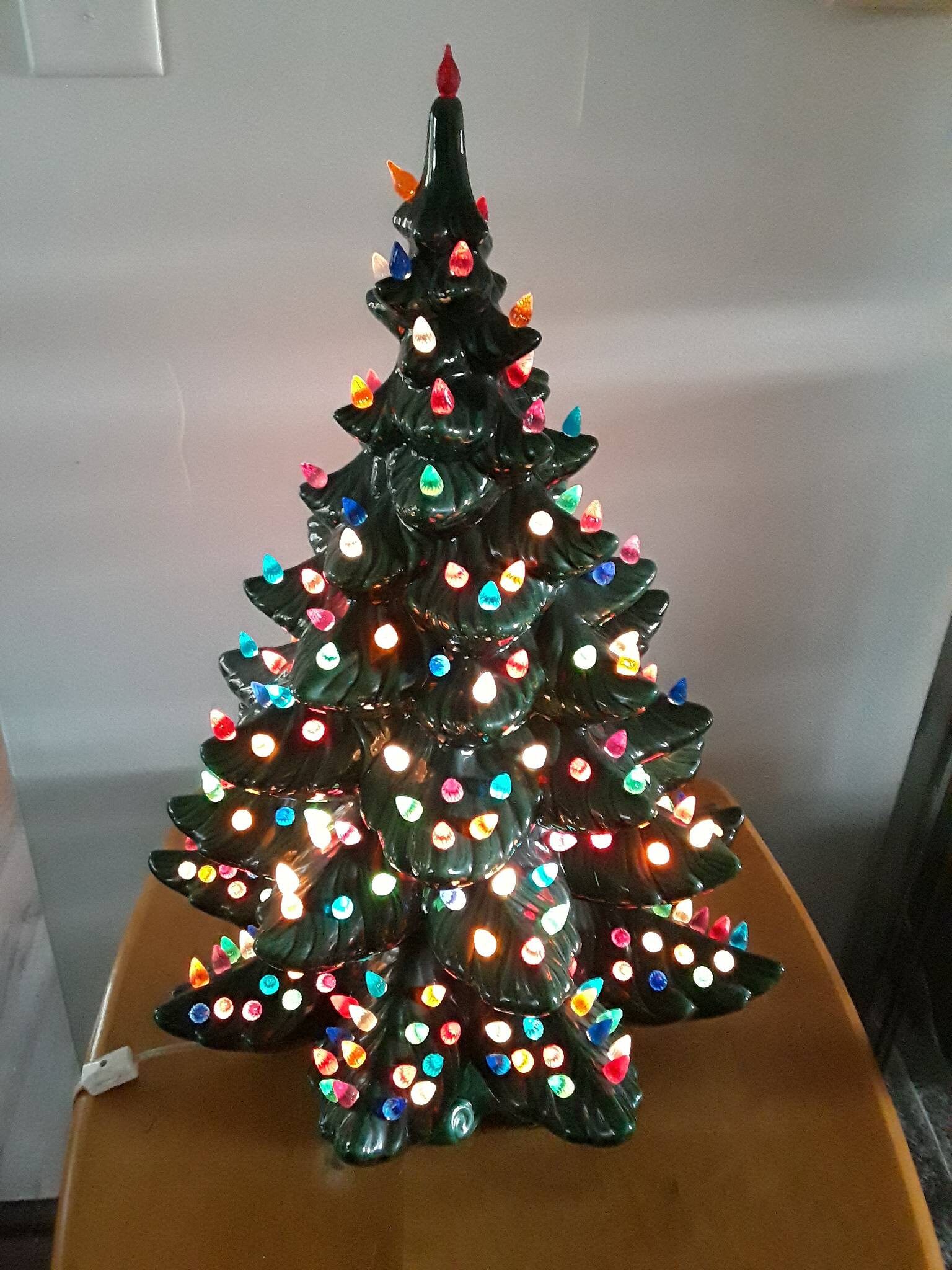 Atlantic Mold ceramic Christmas tree. 23 inches tall. Vintage. Etsy