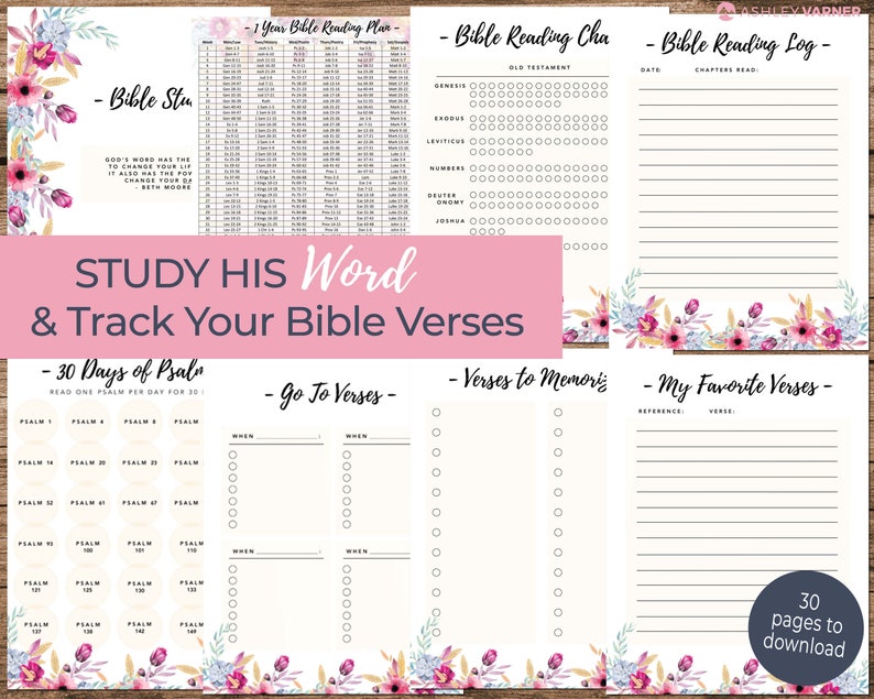Ultimate Bible Study and Prayer Journal Printable | Instant Download ...
