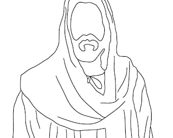 Jesus Christ Coloring Page - I Feel My Savior's Love - Easter Coloring Page - Christmas - Easter Kids Craft - LDS Coloring Page