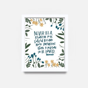 A Problem to Be Solved // Christian Lettering // LDS Quote