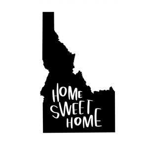 Idaho Home Sweet Home - Idaho Housewarminggeschenk - Idaho State - minimalistische Housewarminggeschenk