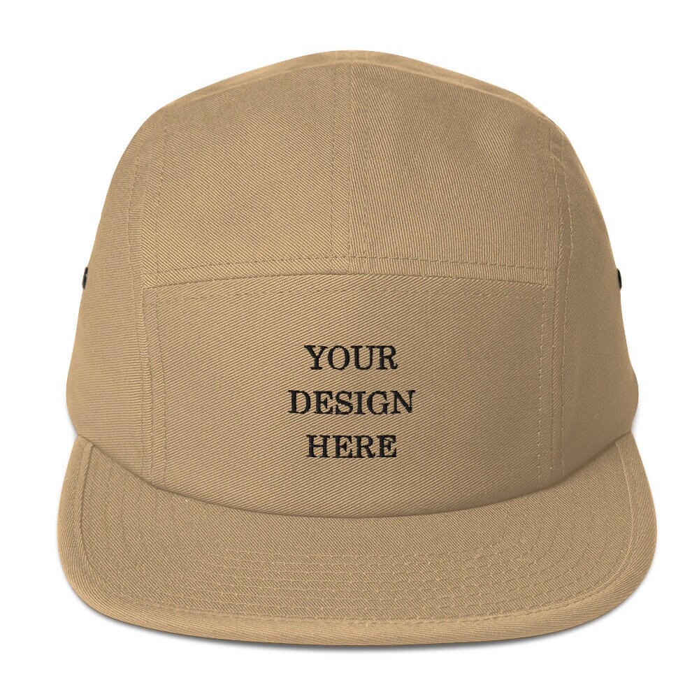 5 Panel Cap Hat For Men Custom Design 