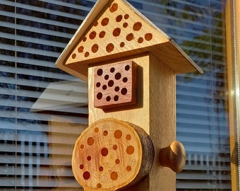 Insect hotel, wild bee nesting aid, bumblebee hostel, bee hotel, safe the bees, bee house for garden