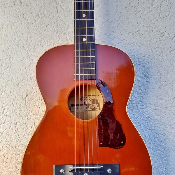 77. Guitare de salon, HOYER, années 70, vieille guitare allemande, guitare de voyage allemande des années 70