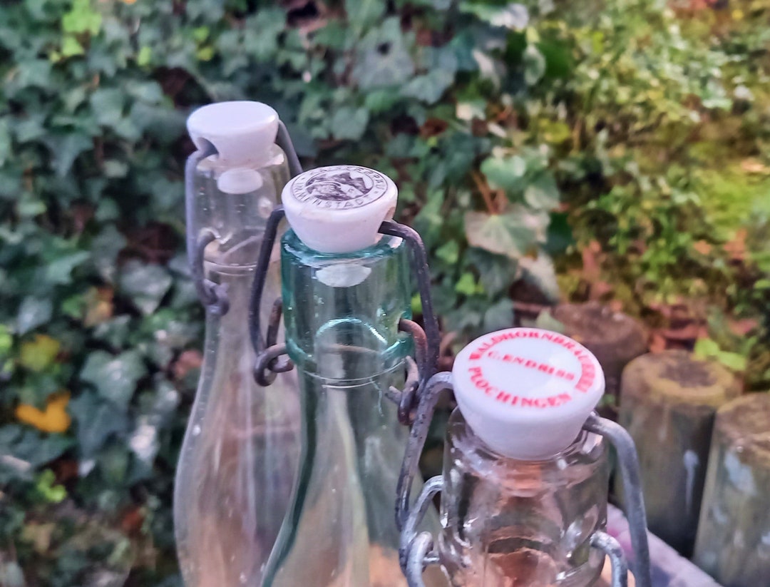 3 Vintage Swingtop Bottles Beer Bottles Old Retro Swingtop Etsy